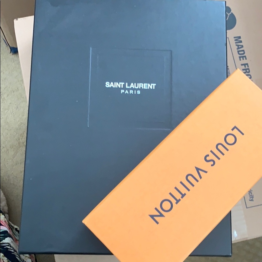 Saint Laurent box and Louis Vuitton box